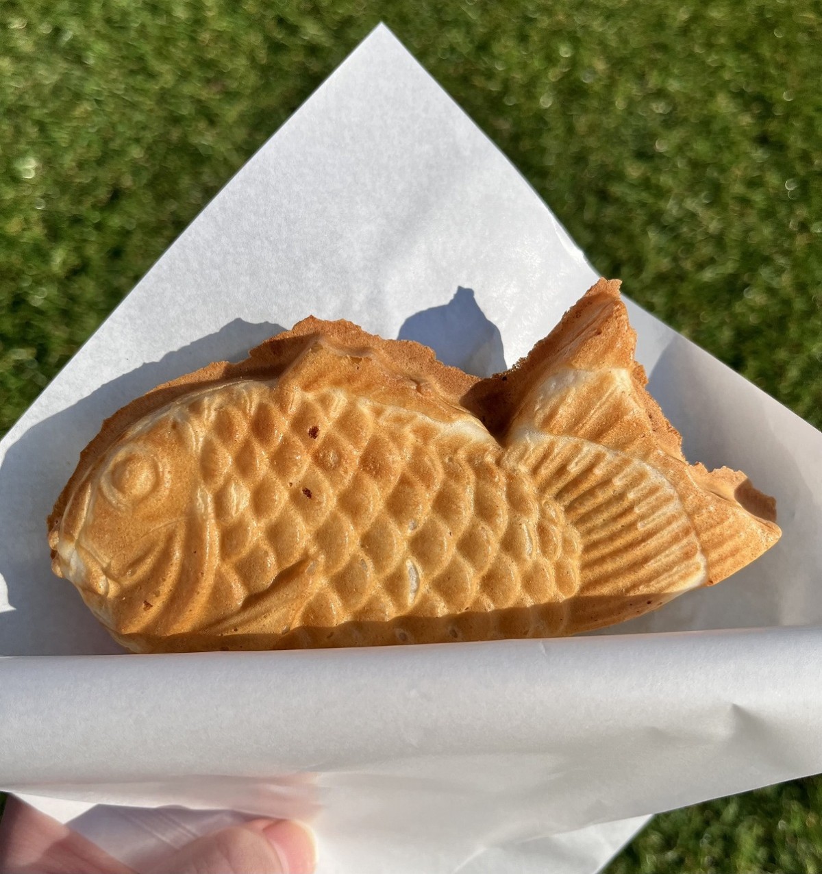 鳥取県米子市にある『cafe off. 皆生店』のたい焼き