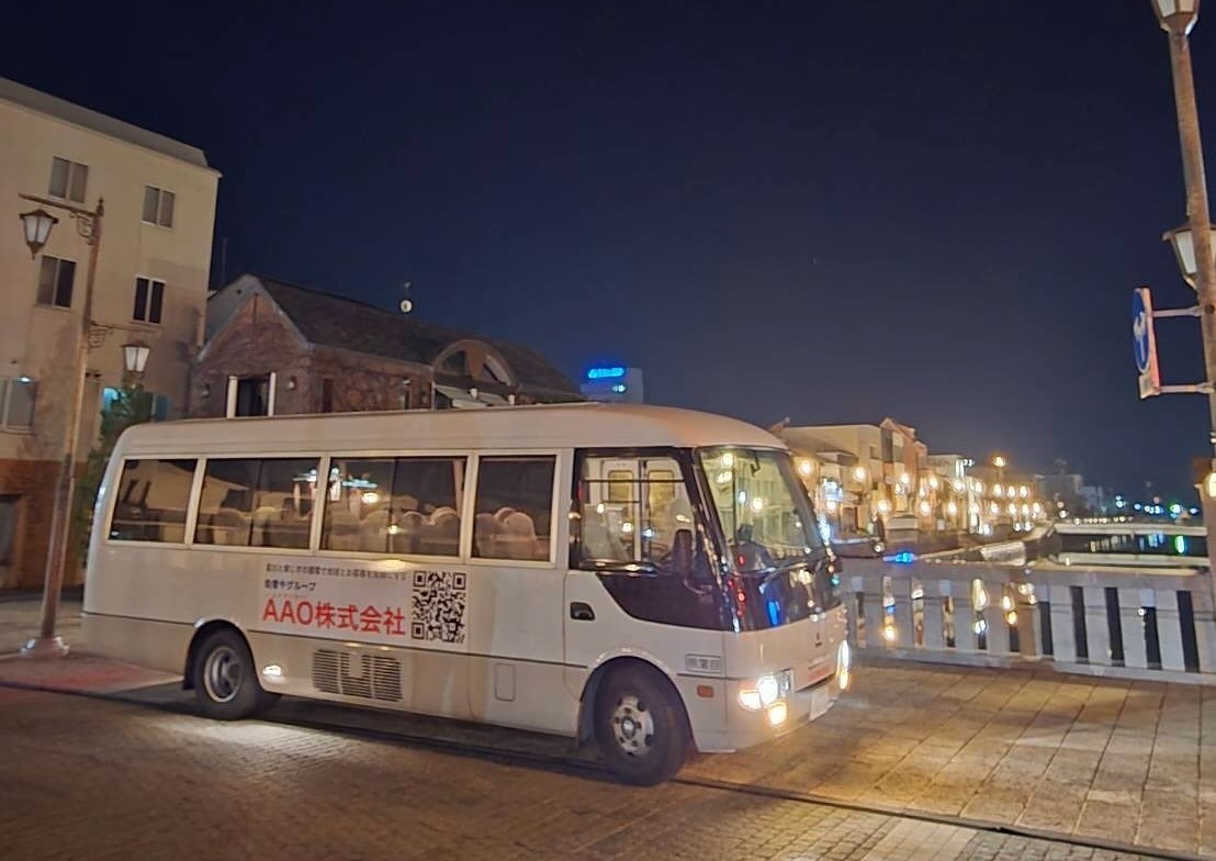 島根県松江市学園に移転した『炭火焼鳥 ありぺろ本店』が運営する循環バス