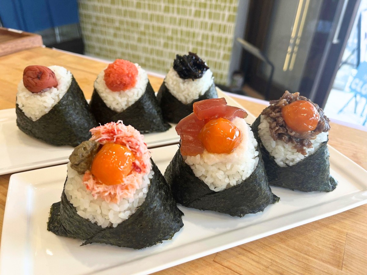 鳥取県境港市にある期間限定のおむすび専門店『港むすび』のメニュー
