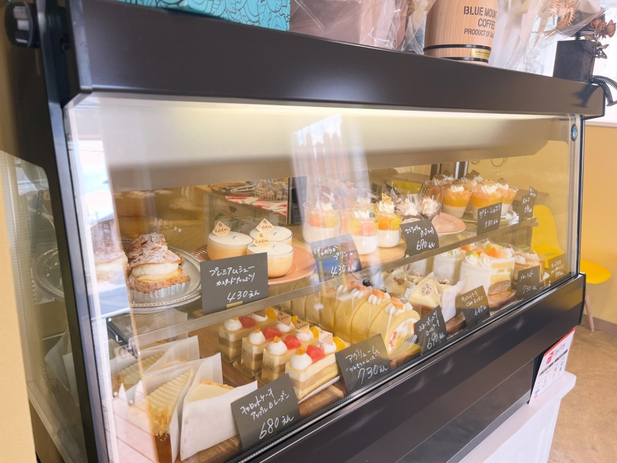 鳥取県米子市にオープンしたスイーツ店『果苑』の店内の様子
