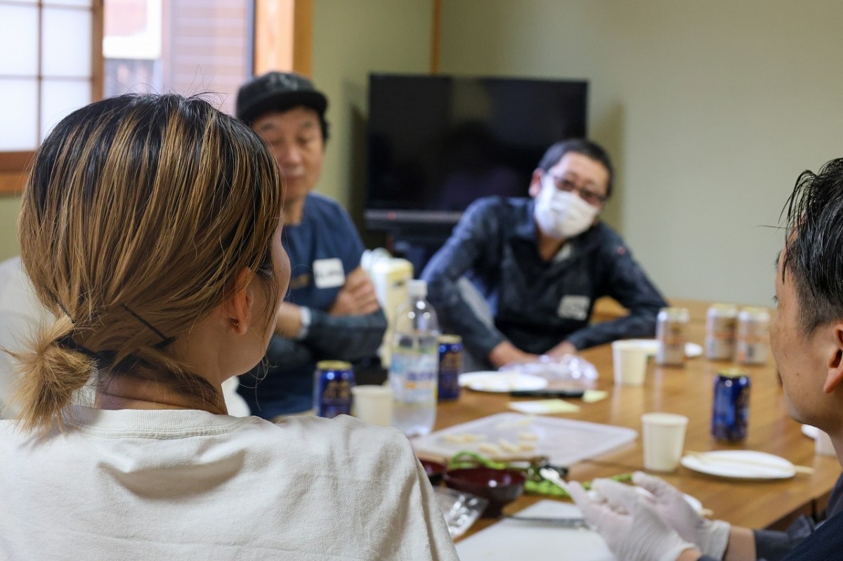 島根県松江市美保関町北浦の団体「キタミカイ」のワークショップの様子
