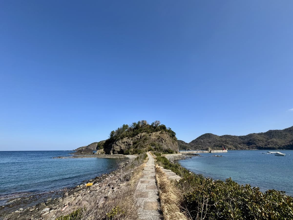松江市桂島の『一本道』のイメージ
