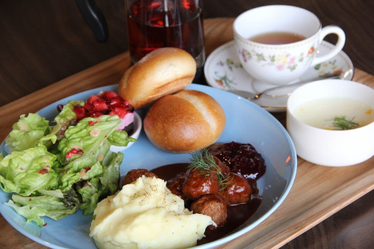 米子市にある古民家カフェ『カフェトムテ』の北欧プレート