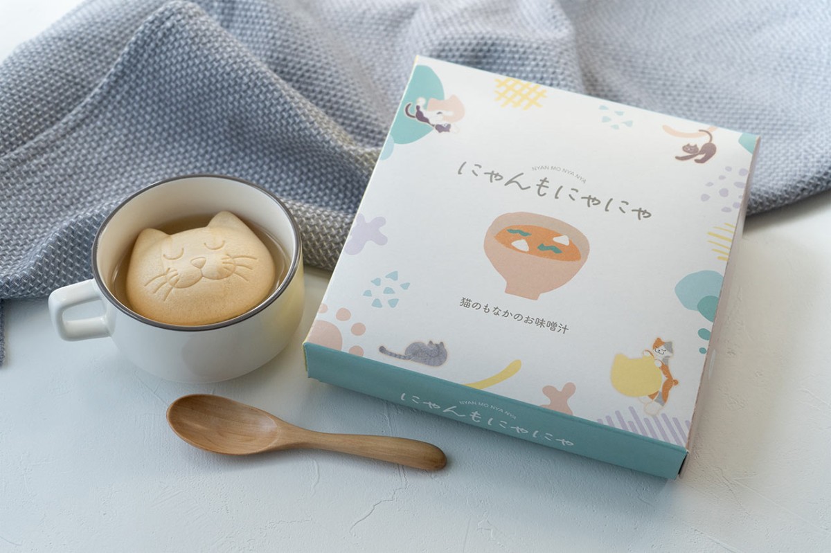 島根県松江市の『有限会社小西本店』の商品「にゃんもにゃにゃ 猫のもなかのお味噌汁」