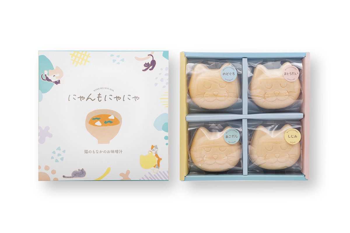 島根県松江市の『有限会社小西本店』の商品「にゃんもにゃにゃ 猫のもなかのお味噌汁」