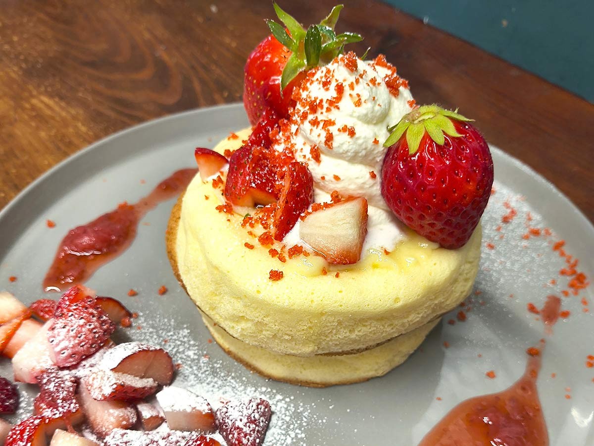 岡山県真庭市蒜山にある『KAYABE堂』のパンケーキ