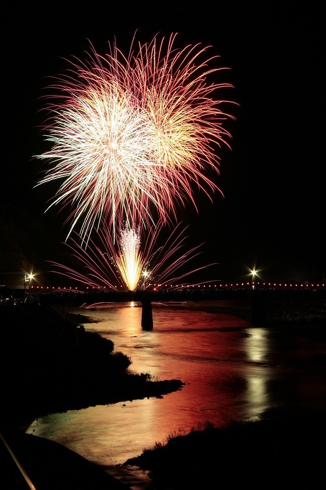 島根県鹿足郡津和野のイベント「にちはら鮎まつり花火大会」のイメージ