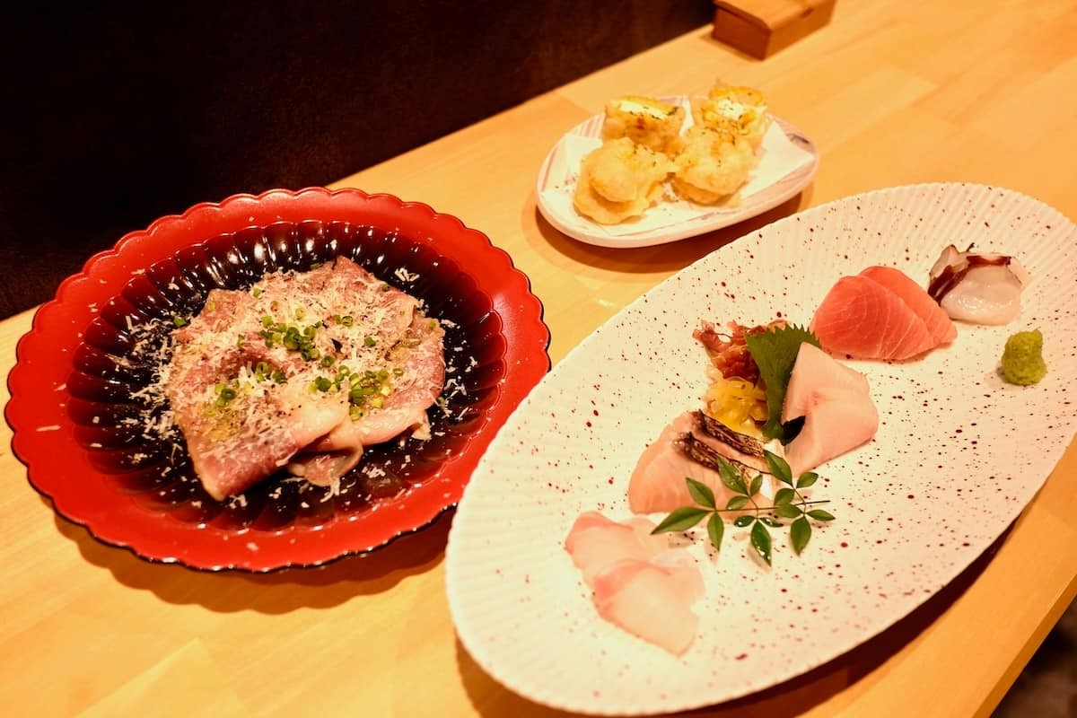 鳥取県境港市にオープンした『りょうり屋 出ざわ』の料理