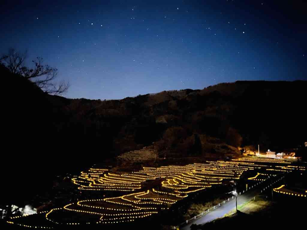 島根県鹿足郡吉賀町のイベント「大井谷棚田ライトアップ」のイメージ