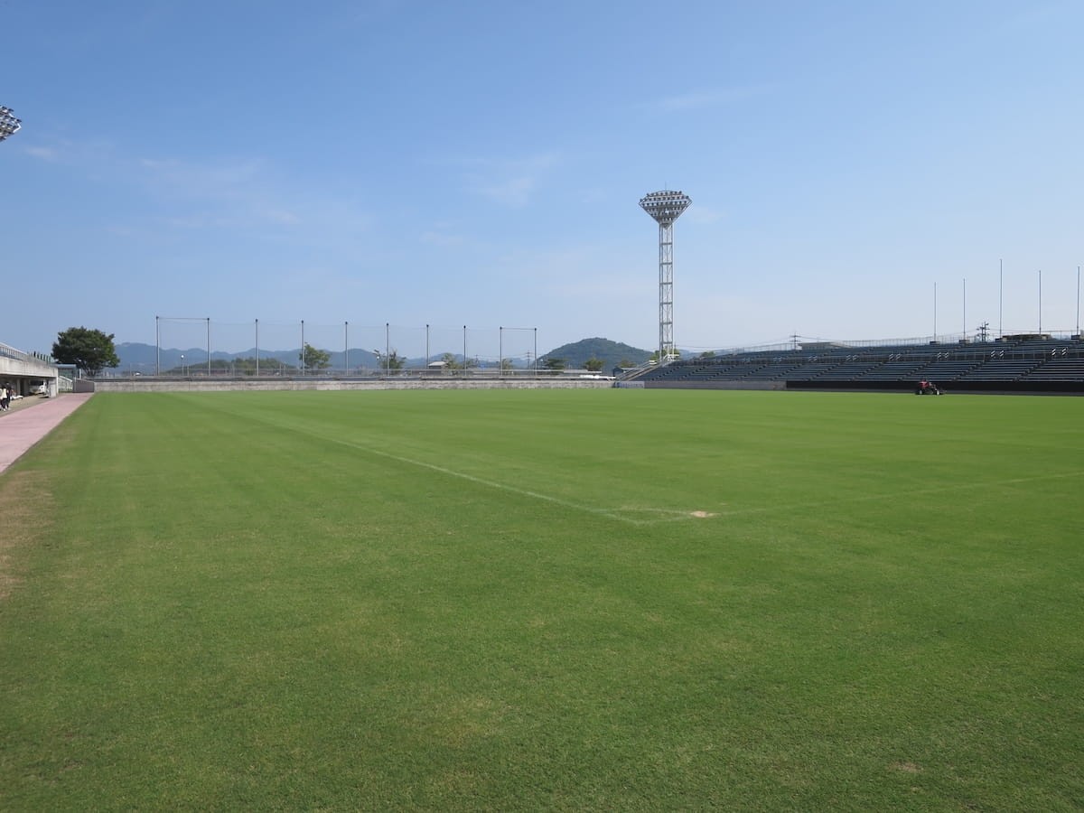 ガイナーレ鳥取のホームスタジアム『Axisバードスタジアム』の風景