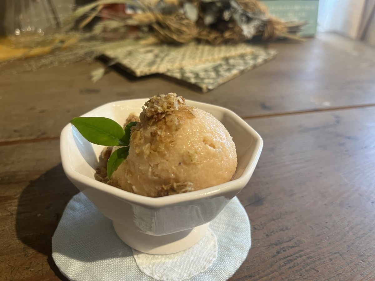 島根県松江市にある『お菓子屋ひとくち』で提供しているヴィーガンアイス