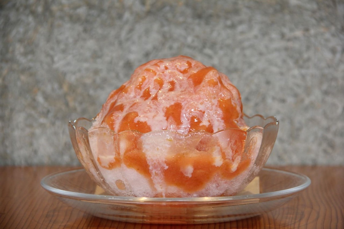鳥取県西伯郡大山町にある『Matsumoto CHEESECAKE DAISEN』で販売しているかき氷_すももミルク