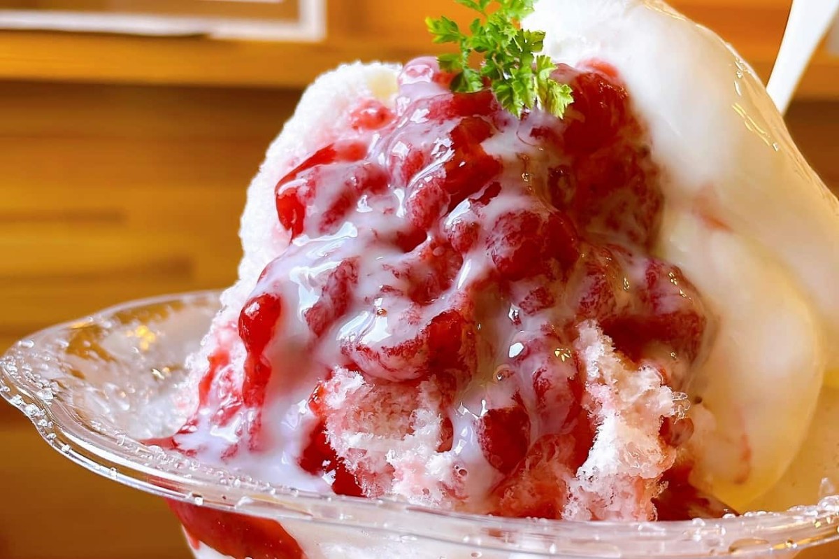 松江市役所近くのソフトクリーム専門店『Pa.U SOFT CREAM』で販売しているかき氷