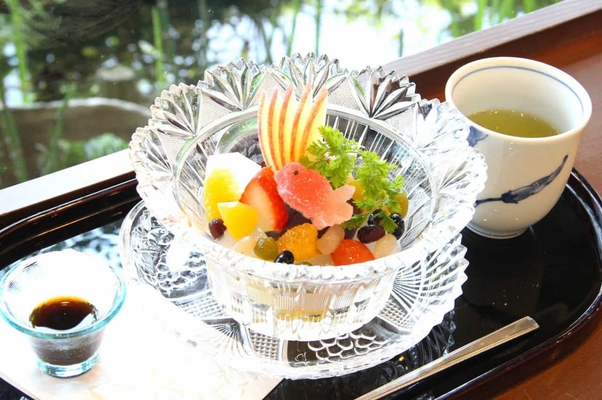 島根県松江市にある『菓子処 清松庵たちばな』で販売している「あんみつ」