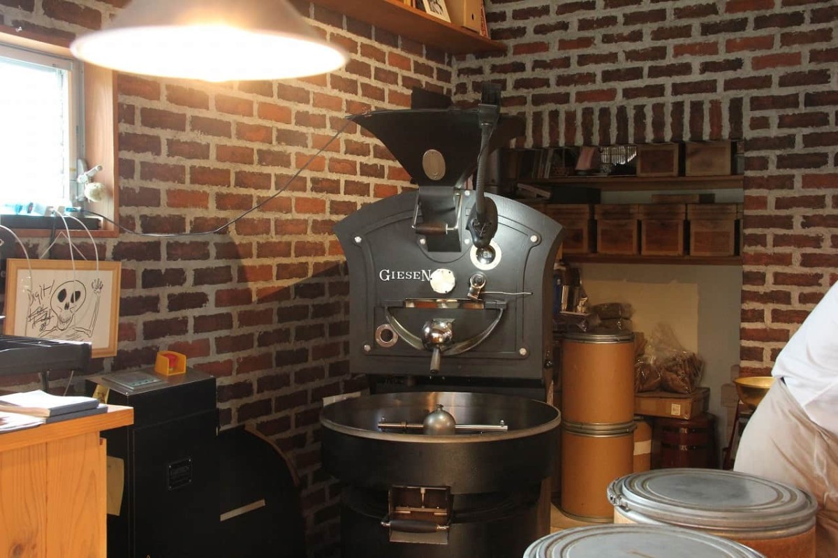 島根県出雲市にあるコーヒー専門店『STRINGS COFFEE ROASTERS』で使用している焙煎機