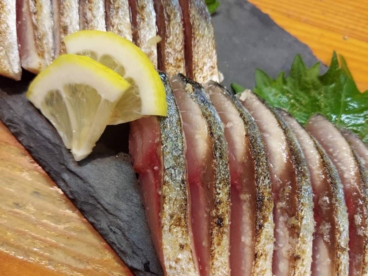 島根県松江市にある『お食事処はせ川』で提供している料理_さば塩たたき