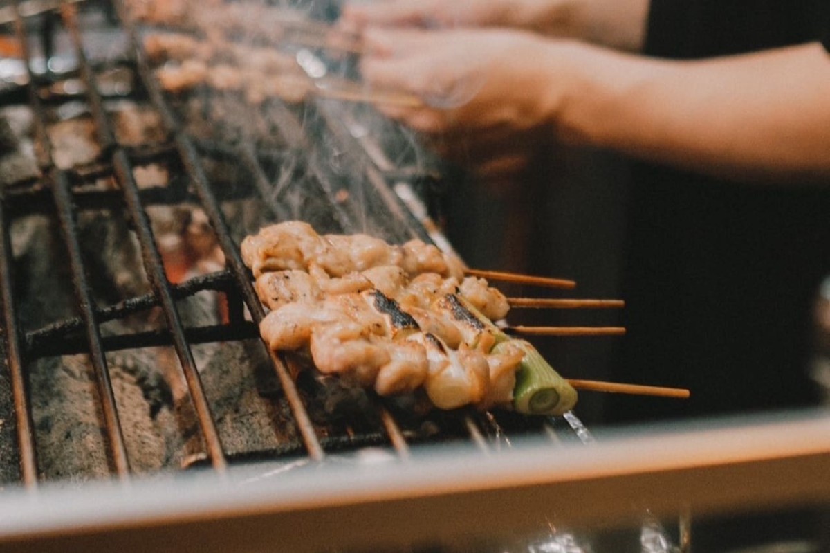 鳥取県米子市にある『焼き鳥たけ』で提供している焼き鳥_ねぎま