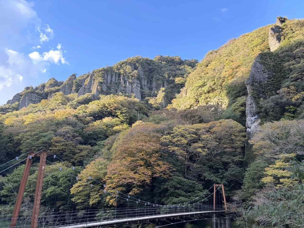 島根県出雲市にある『立久恵峡』の紅葉