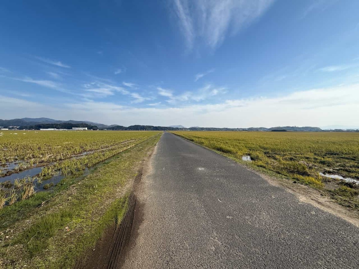 島根県松江市西谷町周辺の田んぼ道