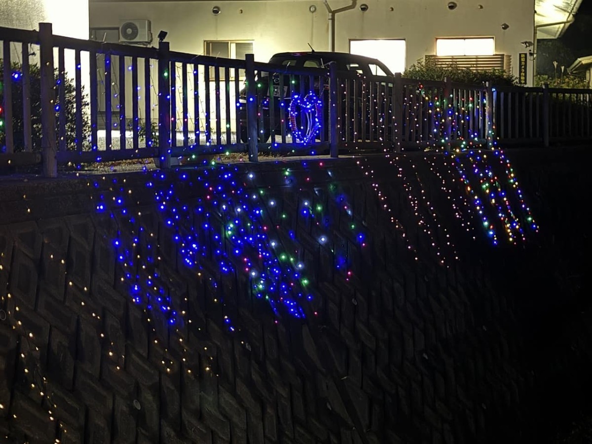 島根県松江市にある『松江養護学校寄宿舎』で開催中のイルミネーション