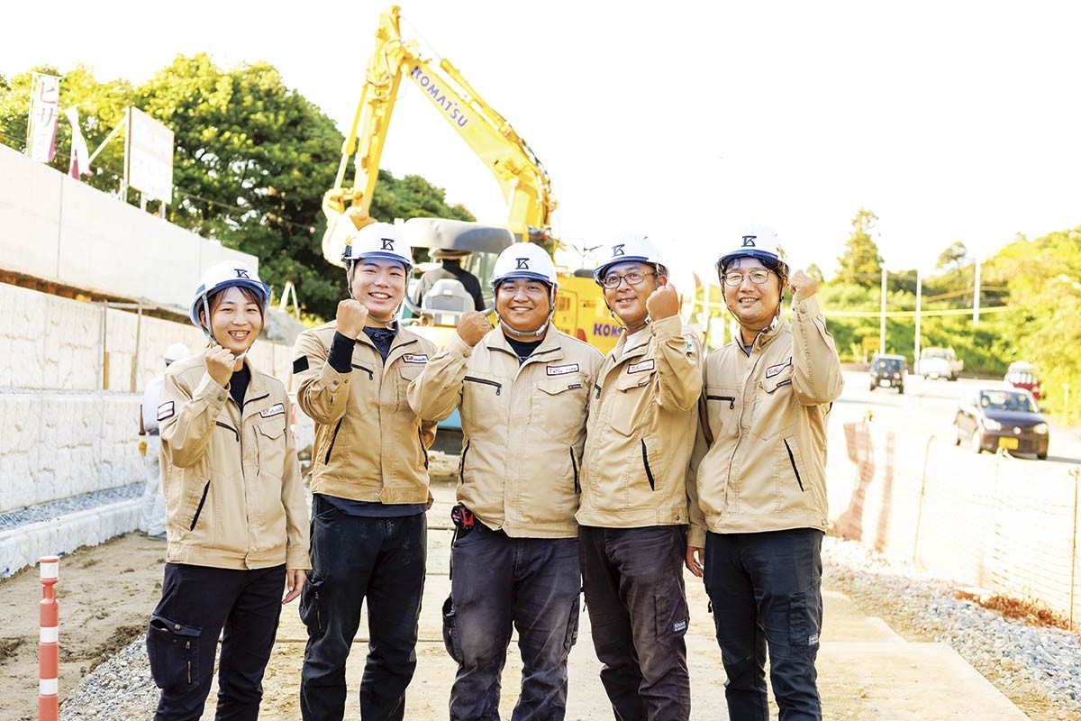 益田市「高橋建設株式会社」のスタッフたち