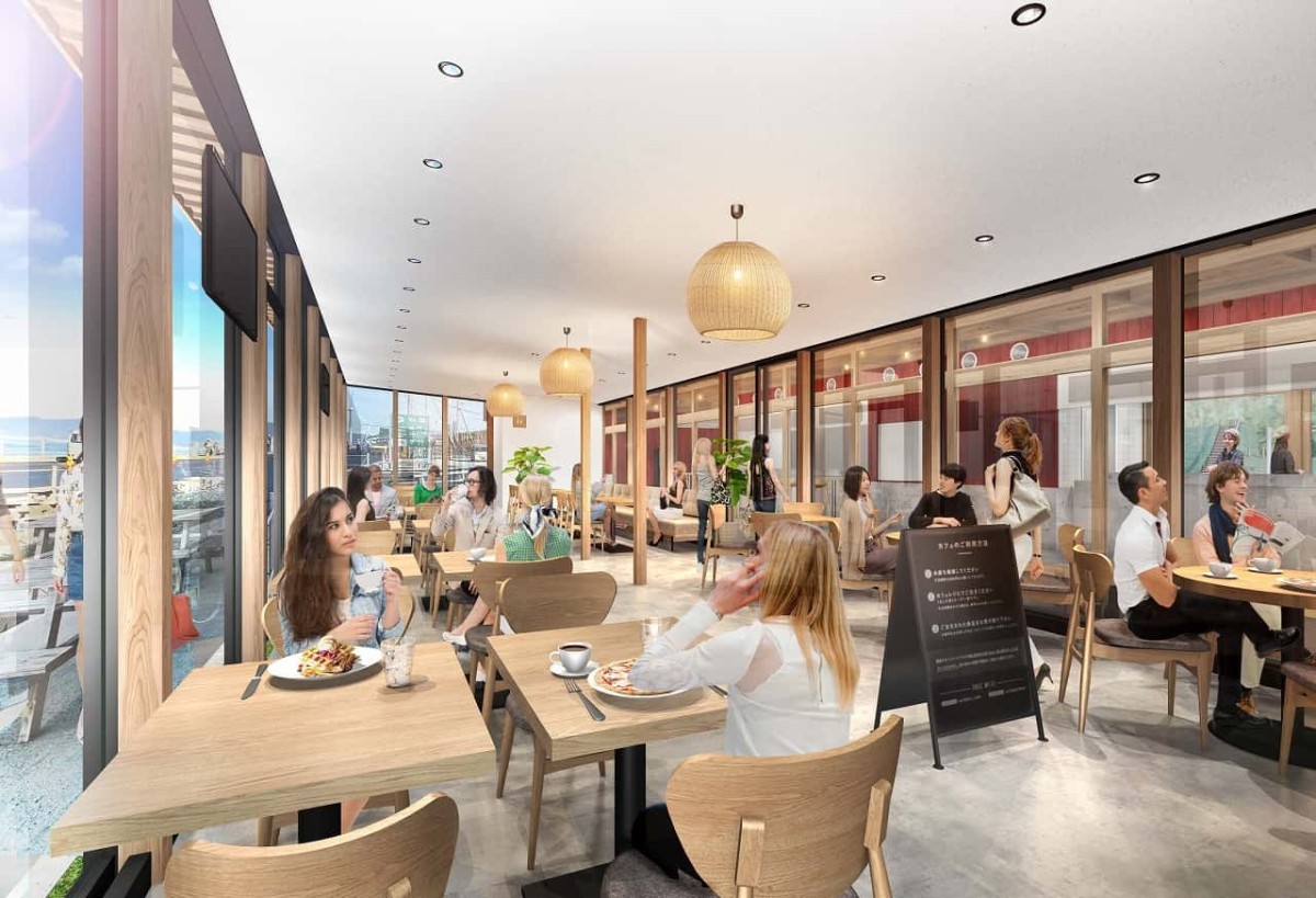 島根県出雲市にある『Caffe&amp;PizzaLOCALE』のカフェスペース