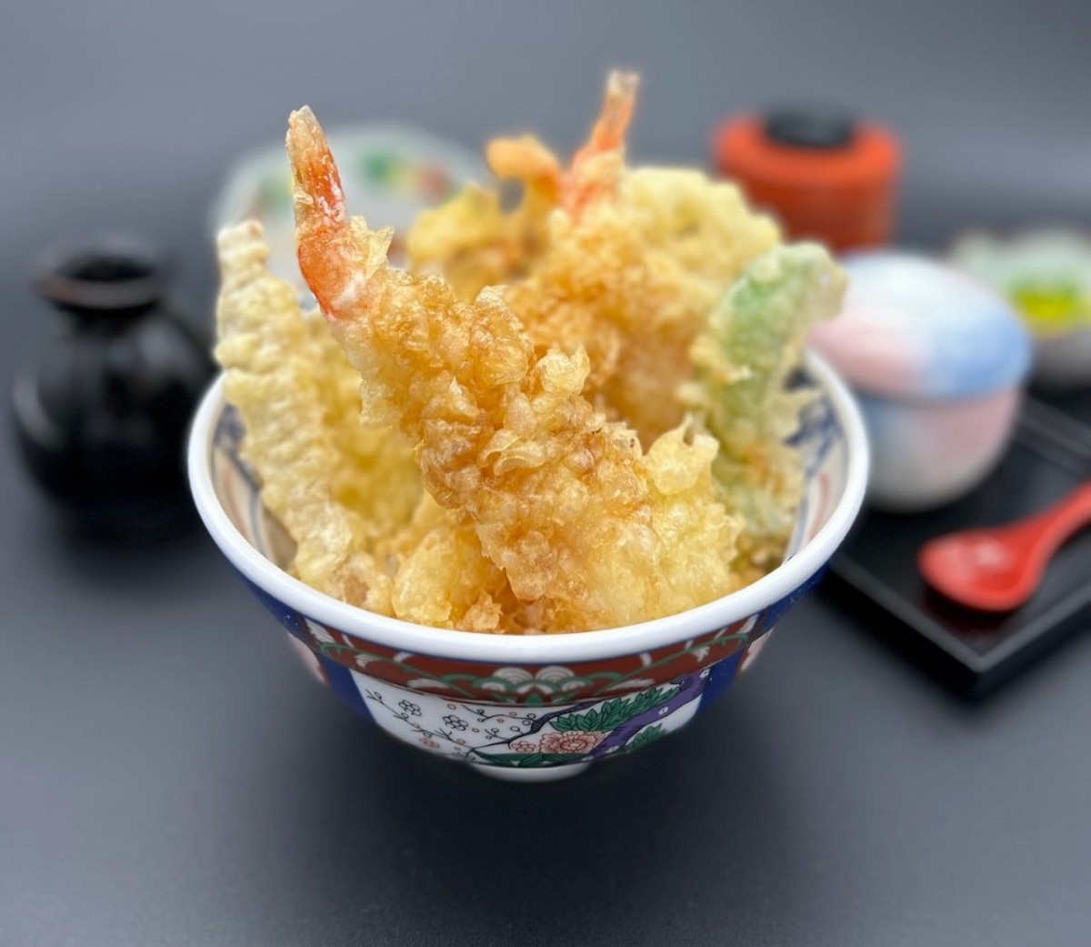 鳥取県米子市にある『海鮮れすとらん 四季庵』で販売している「天丼セット」