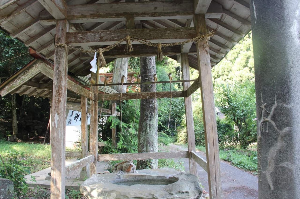島根県松江市にある『十二所神社』の手水舎