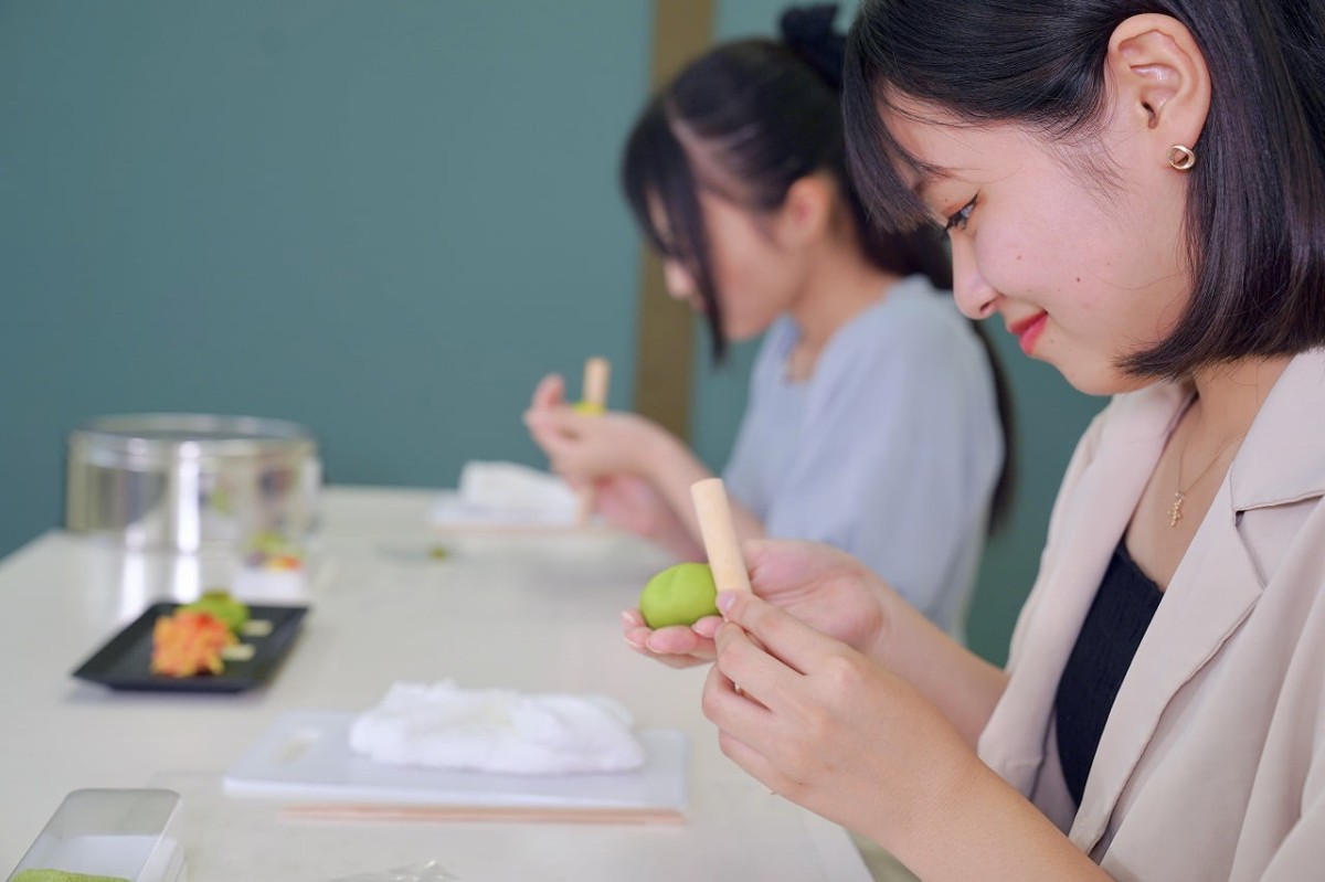 島根県松江市の「おせわさん」が開催の「和菓子づくり体験」