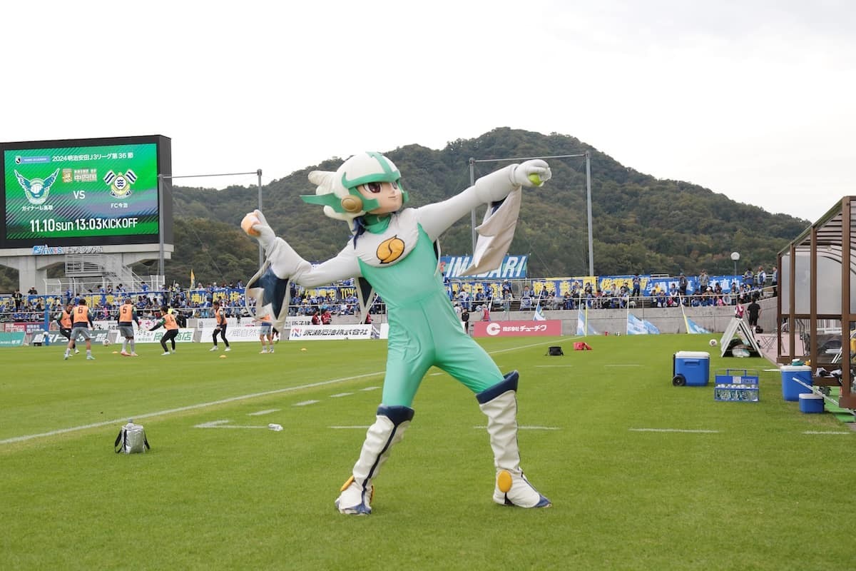 ガイナーレ鳥取の試合イベントの様子