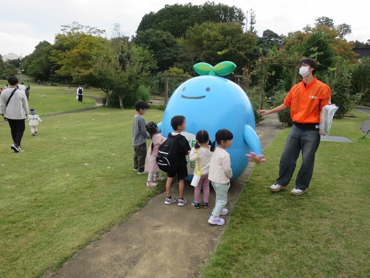 しまね花の郷で開催された「森づくりプチ体験イベント」の様子