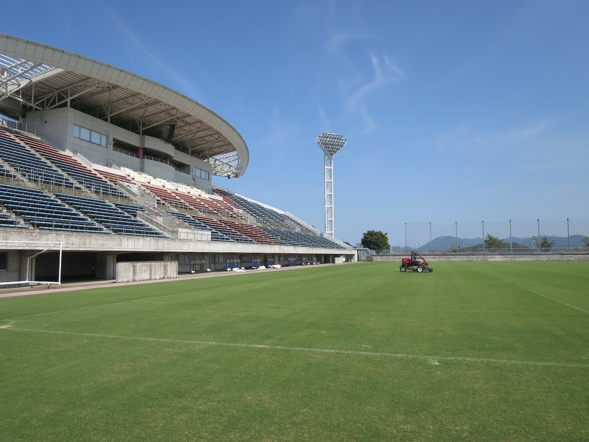 ガイナーレ鳥取のホームスタジアム『Axisバードスタジアム』の風景