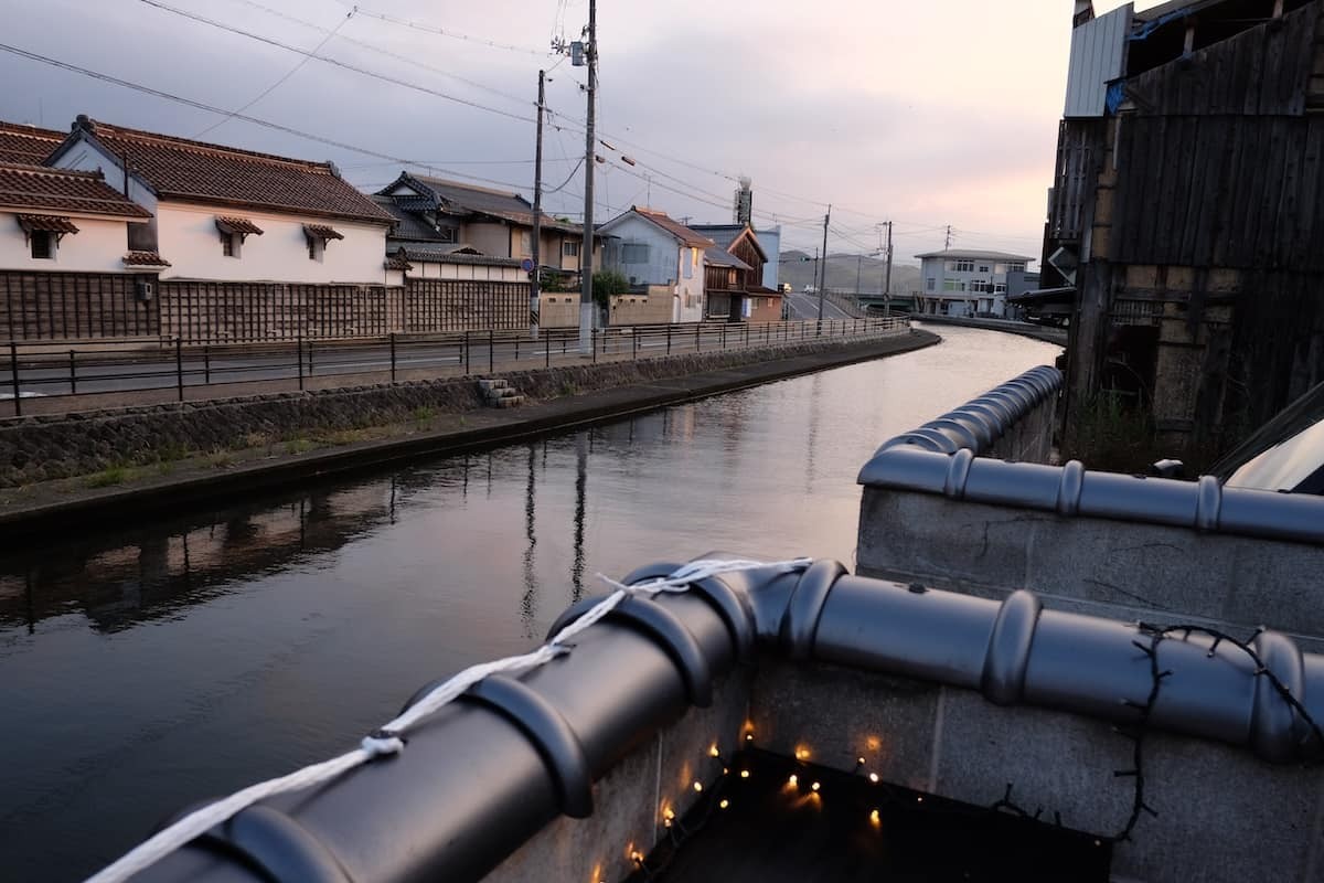 鳥取県米子市にある『KAMOGAWAリバーサイドテラス』から見える景色
