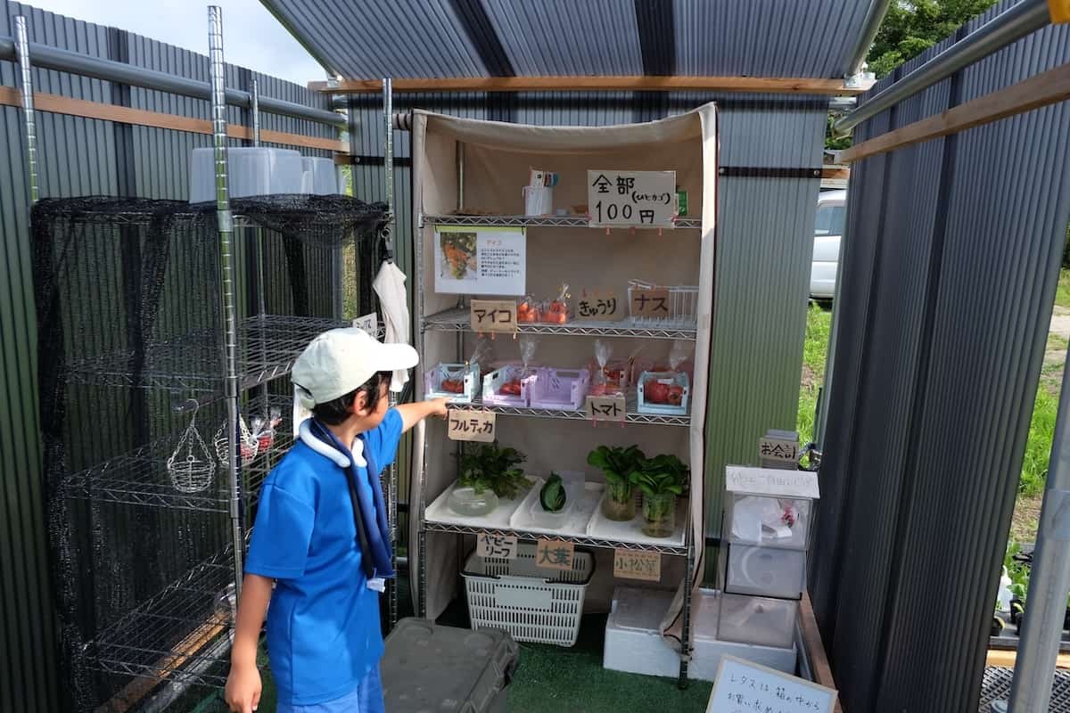 鳥取県境港市芝町にある野菜直売所