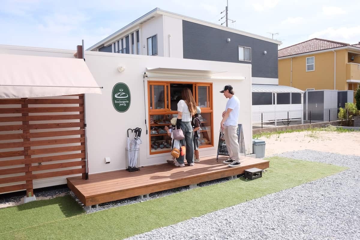 鳥取県米子市にあるパン店『Boulangerie jam &amp;』の外観