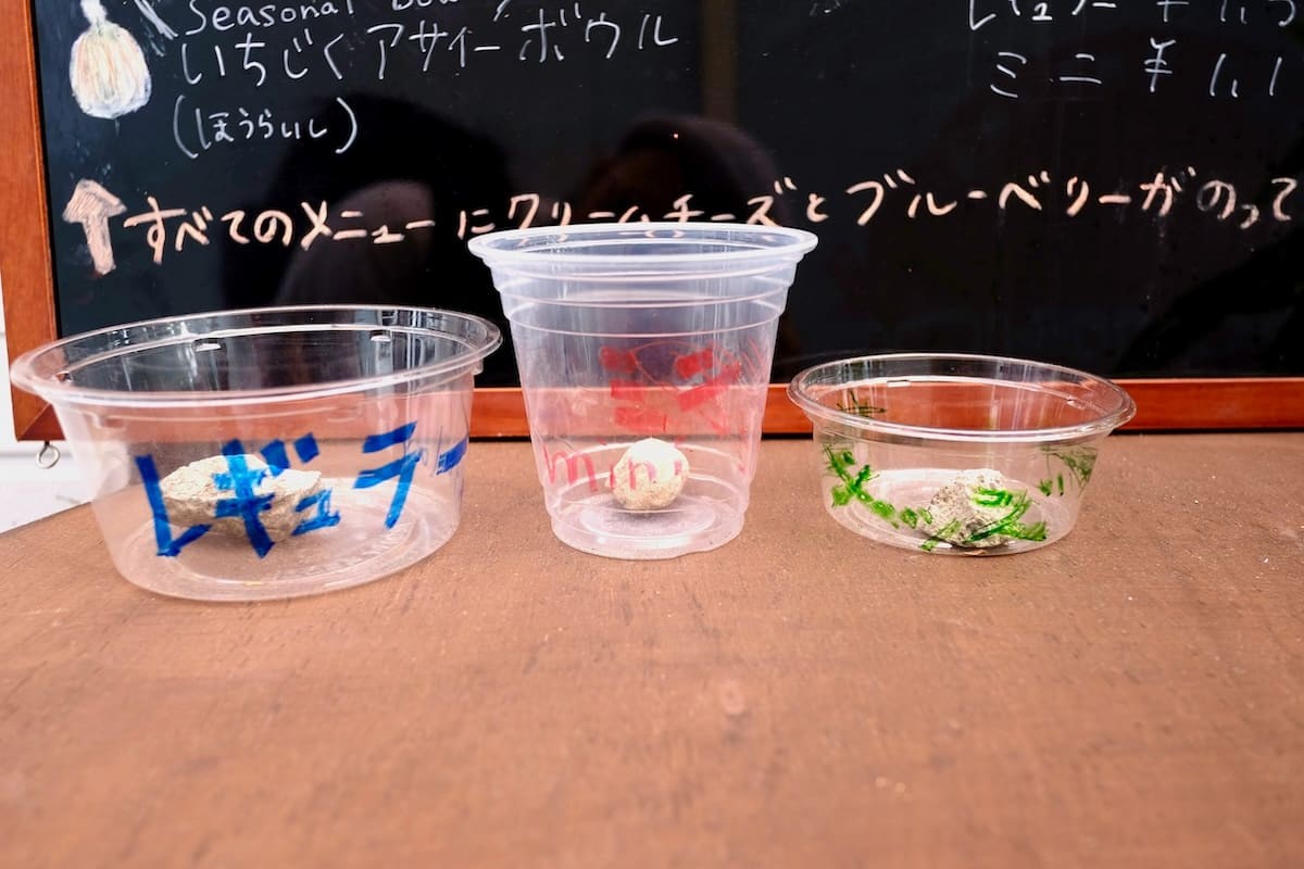 鳥取県米子市にあるアサイーボウル専門店『ponopono』のサイズ比較