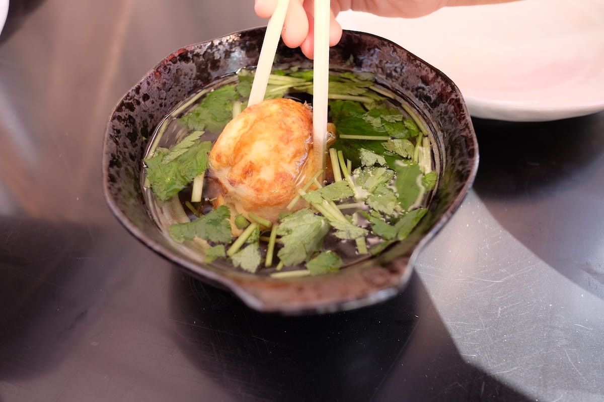 鳥取県米子市にある『明石焼きコテコテ』の明石焼き