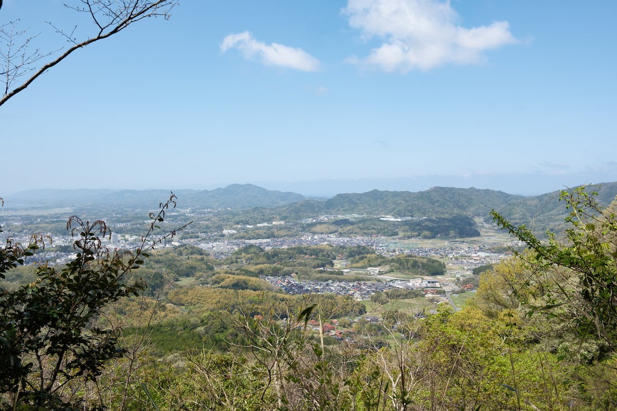 島根県松江市の山「嵩山」からの景色