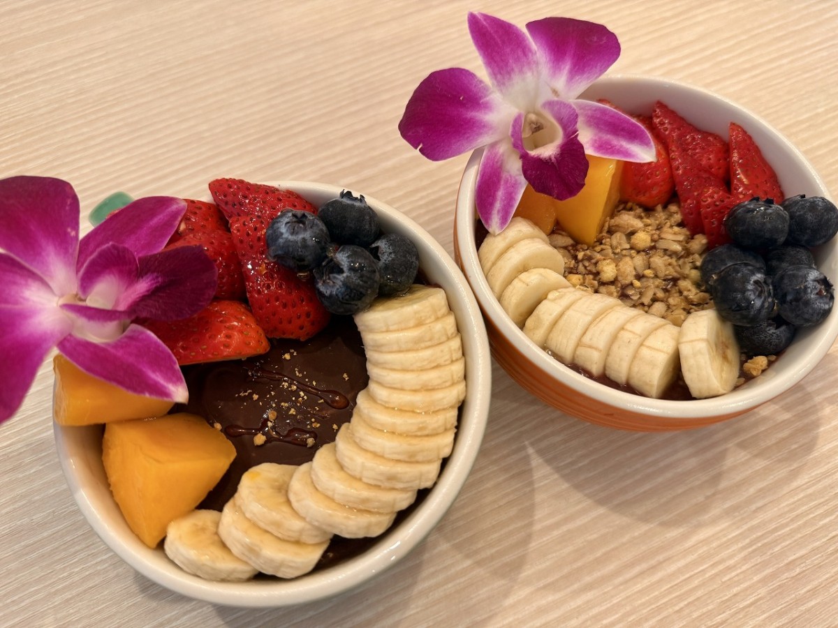 鳥取県米子市の弓ヶ浜公園内のカフェ『弓ヶ浜パークフロント』のアサイーボウル