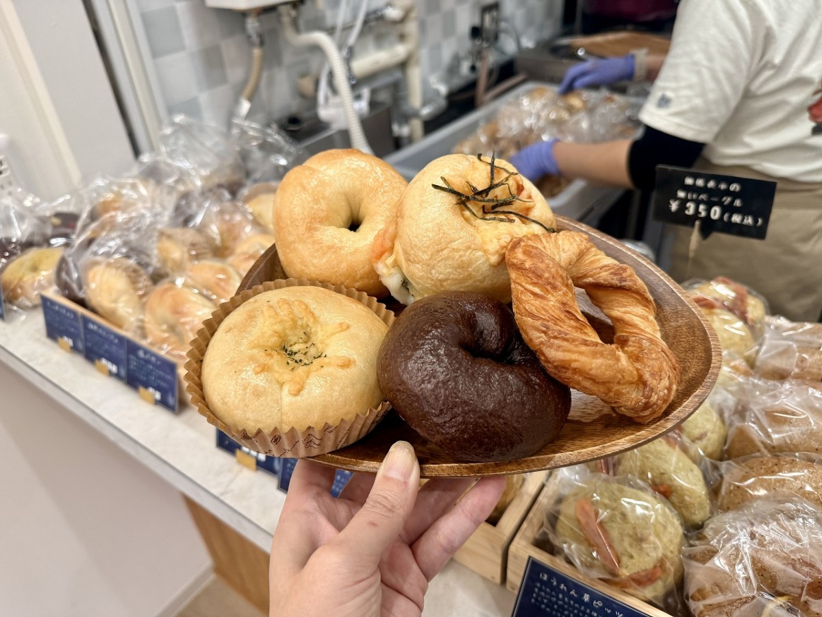 米子市博労町のベーグル専門のパン屋『WO Bagel』の商品