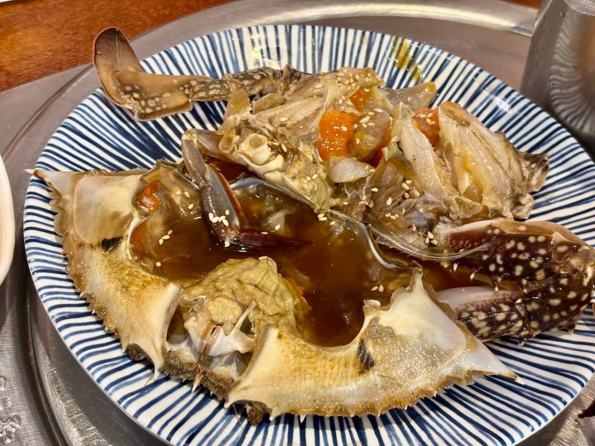 韓国料理「カンジャンケジャン」。