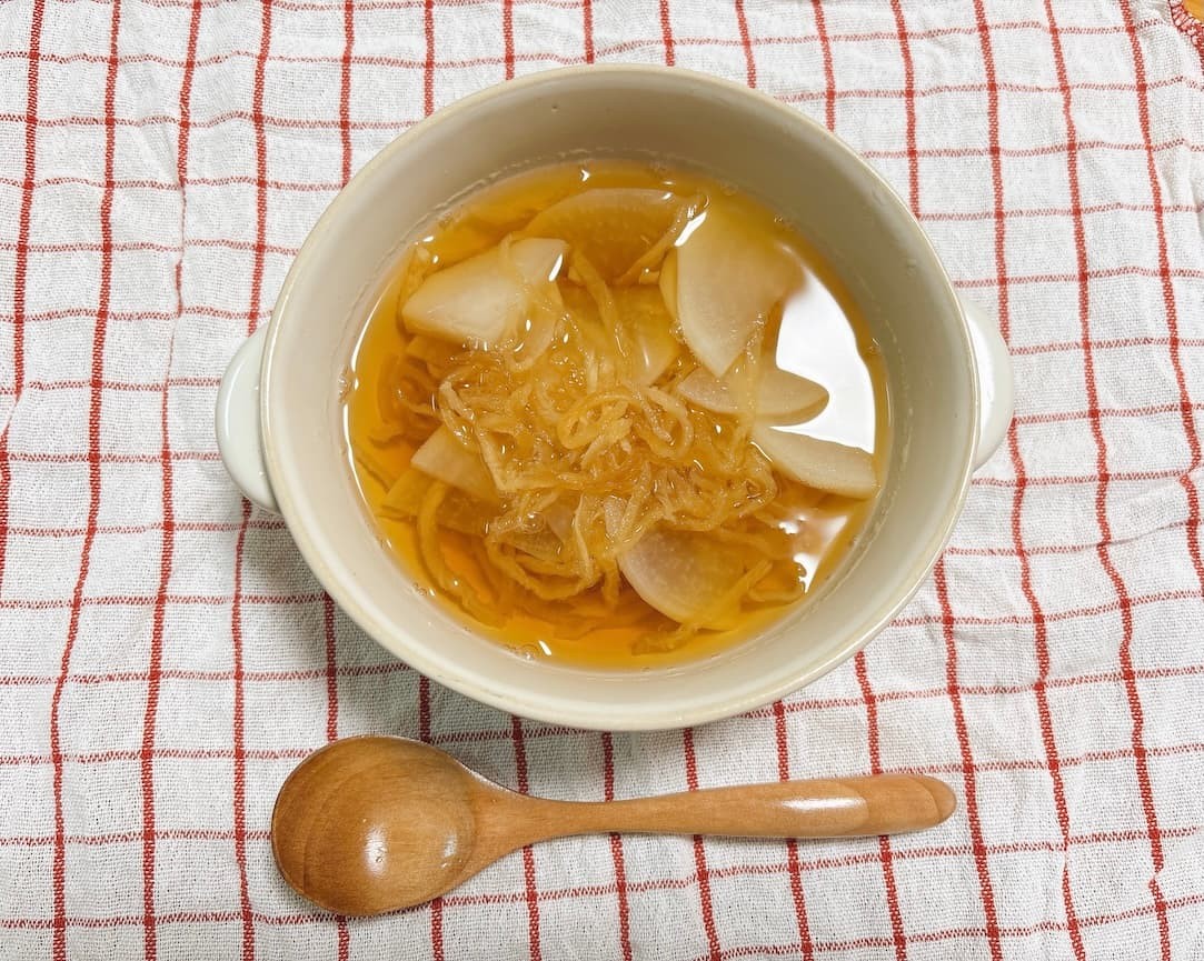リセット飯１「大根スープ」。