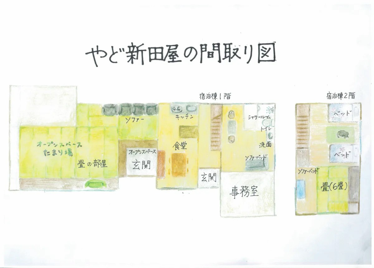島根県大田市にある空庭ドッグランの間取り図