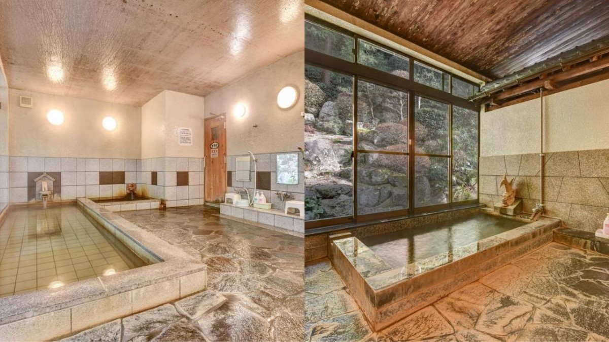 仁摩町にある『湯迫温泉旅館』の浴室