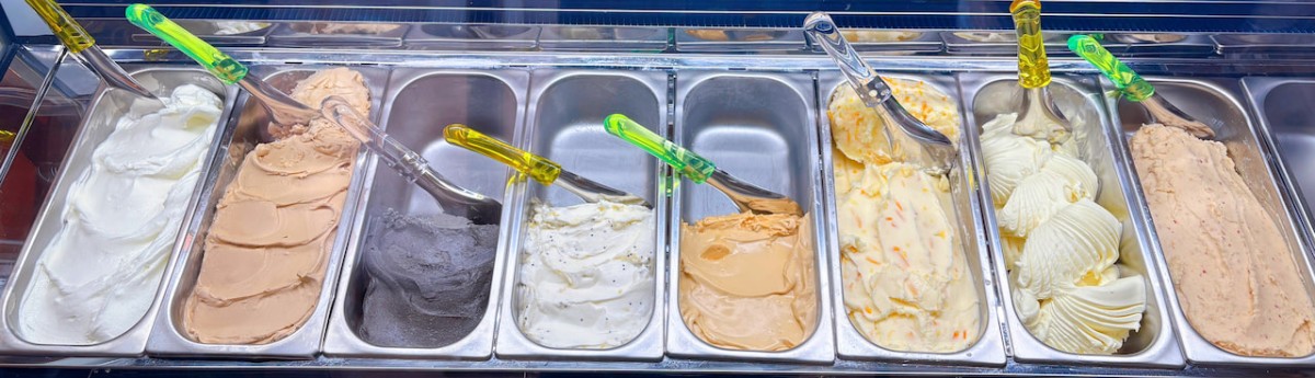 島根県安来市にあるジェラート&amp;レストラン「ワライカワセミ」のジェラート