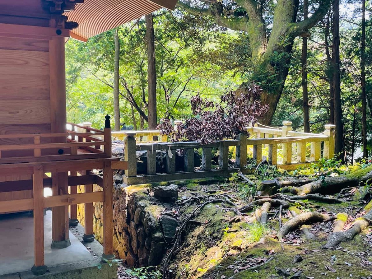 鳥取県西伯郡南部町にある赤猪岩神社の境内