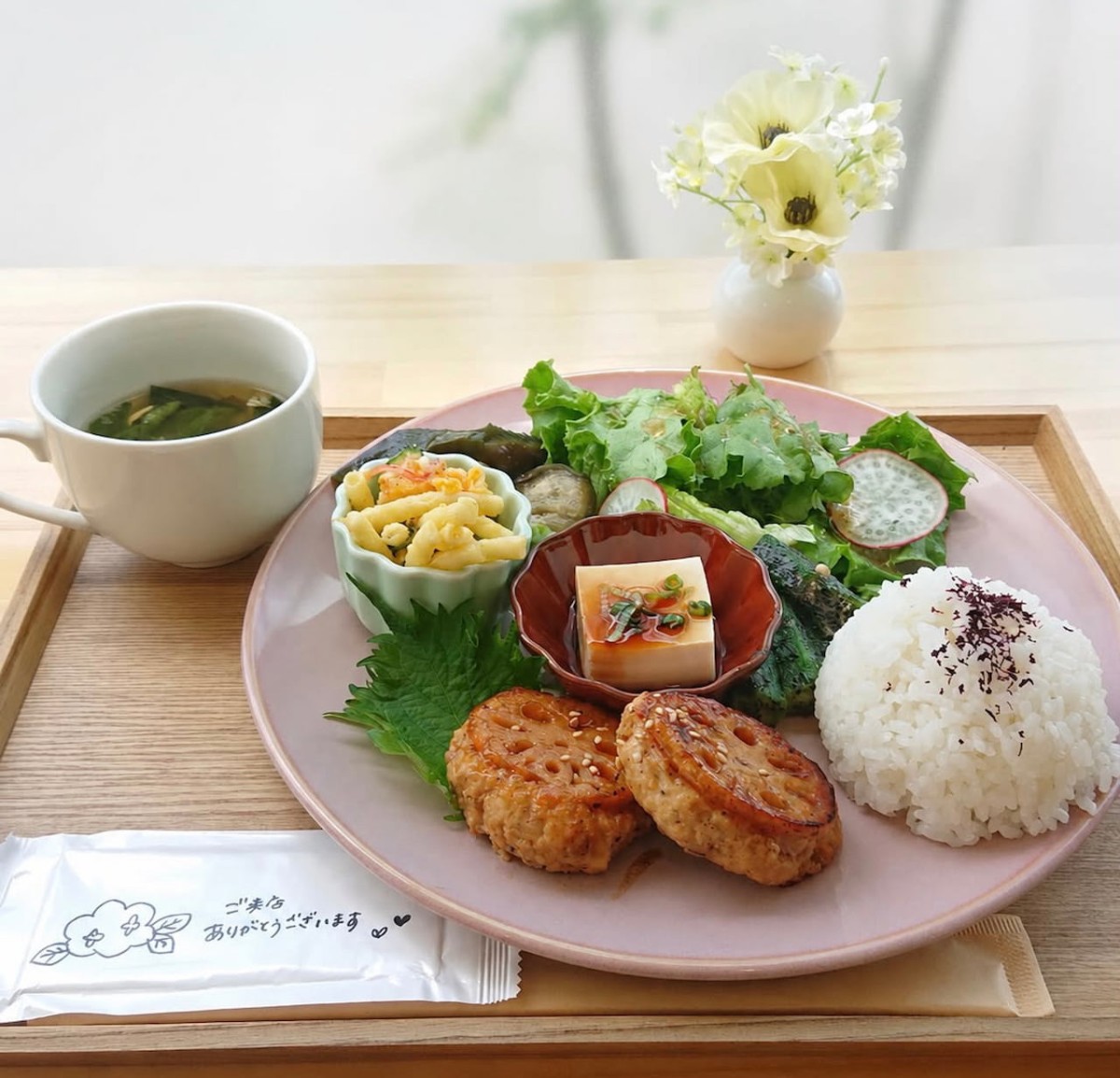 鳥取県西伯郡南部町の＆cafeの週替わり彩りプレート