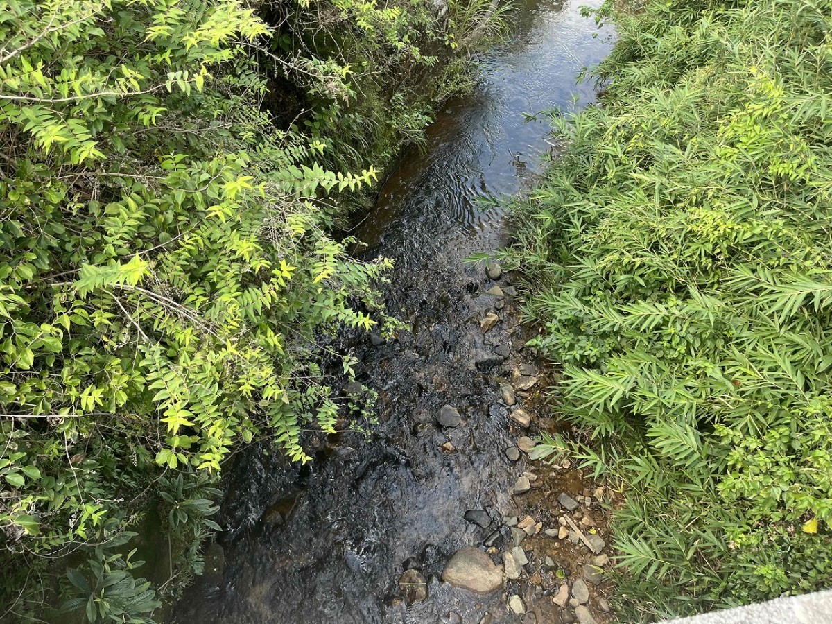 松江市宍道町にある『菅原天満宮』付近のせせらぎ