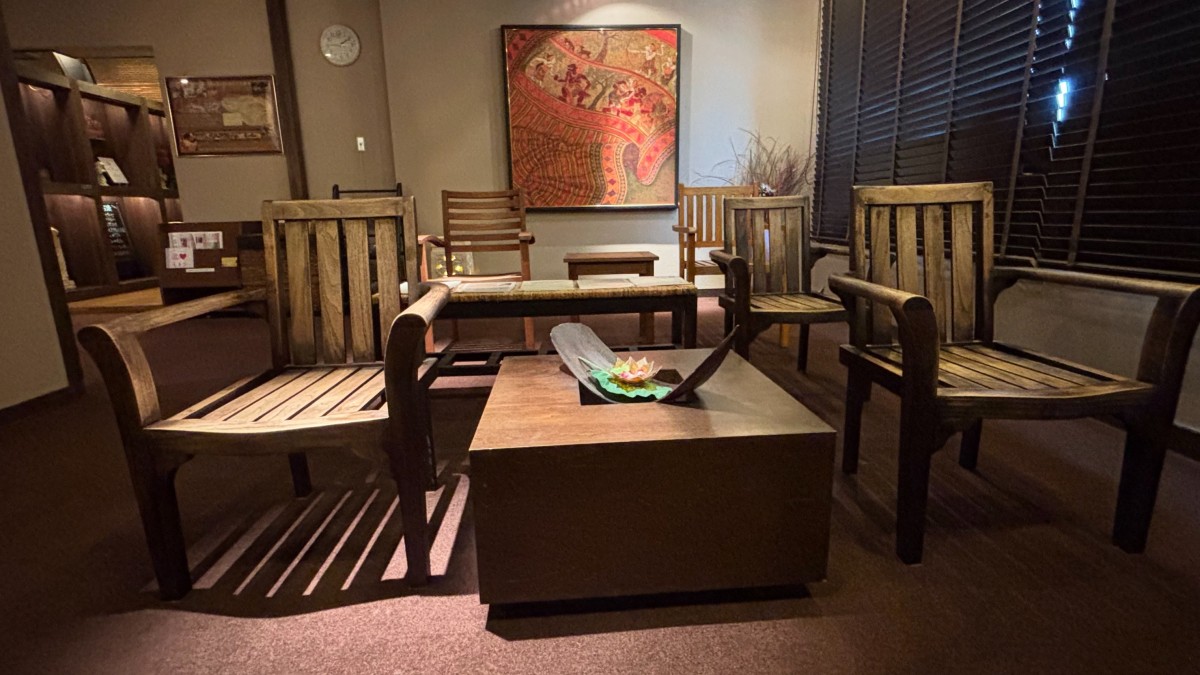 島根県出雲市の『ホテルリッチガーデン』の岩盤浴施設のリフレッシュルーム