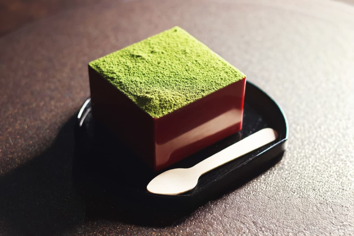 島根県松江市にあるカフェ『ぐりはまっちゃ』の「抹茶ｔｅａラミス」